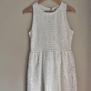Alya White Lace Mini Dress